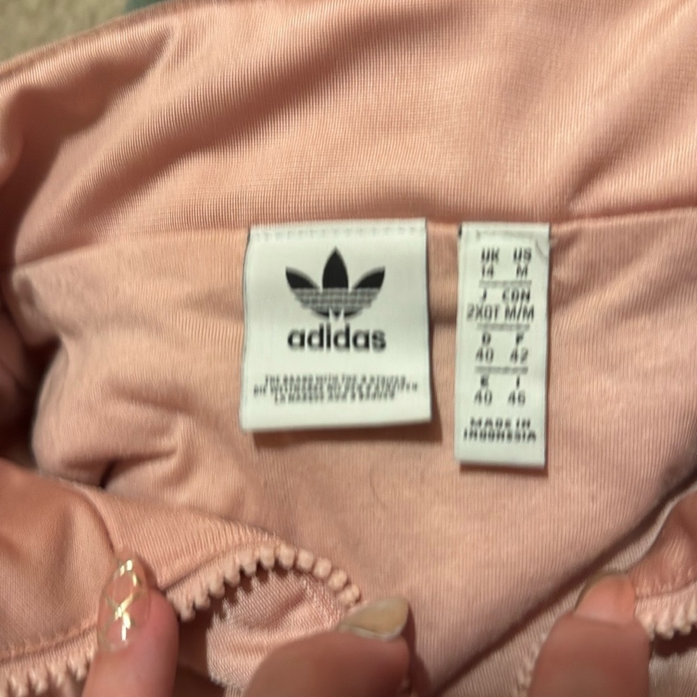 Adidas Light Pink Pullover Crop - Picture 3 of 5